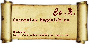 Csintalan Magdaléna névjegykártya